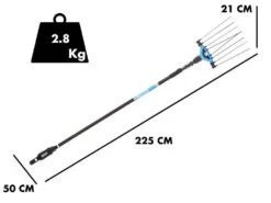Campagnola Icarus ECO 150-220 - Perche En Carbone - Peigne Vibreur électrique à Batterie