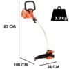 Coupe-bordures électrique Black & Decker GL7033CAKIT-QS - 700W -Outils De Jardin coupe bordures lectrique black decker gl7033cakit qs 700w dbroussailleuse lectrique black decker gl7033cakit qs 24651 4 1596031097 IMG 5f2180799be81