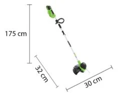 Coupe-bordures électrique Greenworks G40LT - Coupe-bordures à Batterie Au Lithium De 40V / 2Ah -Outils De Jardin coupe bordures lectrique greenworks g40lt coupe bordures batterie au lithium de 40v 2ah coupe bordure batterie greenworks g40lt 15397 10 1548065999 Misure lungo