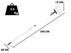 Peigne Vibreur électrique à Batterie Castellari Vertigo C 12V 190 - 240 Cm