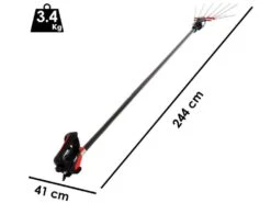 Peigne Vibreur électrique à Batterie Infaco V5000P3EF Sur Perche Fixe De 250 Cm - Batterie à Dos Incluse
