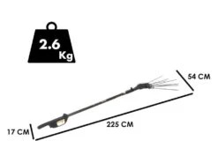 Peigne Vibreur électrique à Batterie Zanon Karbonium PRO AL 300 - Perche Télescopique