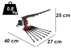 Peigne Vibreur Pneumatique Lisam V8 Carbon - 7 - 8 Bars - 1800 Battements Par Minute