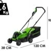 Tondeuse à Batterie Greenworks GD24LM33 24V - 33 Cm - SANS BATTERIE NI CHARGEUR