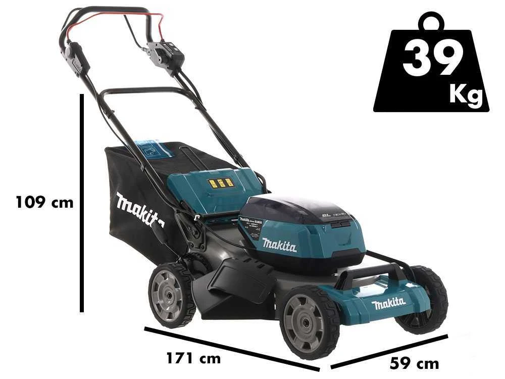 Tondeuse à Gazon à Batterie Tractée 2X18V-53cm MAKITA DLM532PT4 - 4 Batteries Incluses 3 Tondeuse à Gazon à Batterie Tractée 2X18V-53cm MAKITA DLM532PT4 - 4 Batteries Incluses