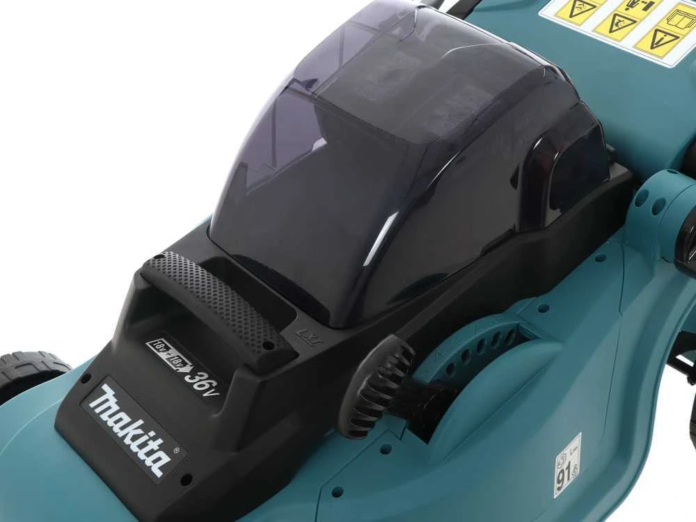 Tondeuse à Gazon électrique Avec Batterie 2 X 4 Ah Makita DLM380PM2 - Tondeuse 2 En 1 - 38 Cm 19 Tondeuse à Gazon électrique Avec Batterie 2 X 4 Ah Makita DLM380PM2 - Tondeuse 2 En 1 - 38 Cm – Image 17