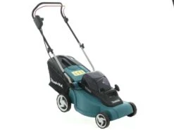 Tondeuse à Gazon électrique Avec Batterie 2 X 4 Ah Makita DLM380PM2 - Tondeuse 2 En 1 - 38 Cm