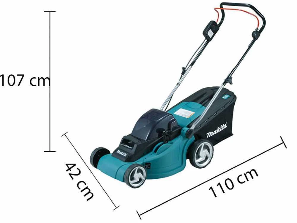 Tondeuse à Gazon électrique Avec Batterie 2 X 4 Ah Makita DLM380PM2 - Tondeuse 2 En 1 - 38 Cm 13 Tondeuse à Gazon électrique Avec Batterie 2 X 4 Ah Makita DLM380PM2 - Tondeuse 2 En 1 - 38 Cm – Image 11