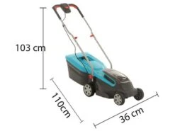 Gardena Tondeuse à Gazon électrique à Batterie PowerMax Li-40 - Largeur De Coupe 32 Cm -Outils De Jardin tondeuse gazon lectrique batterie powermax li 40 largeur de coupe 32 cm tondeuse lectrique gazon gardena li 40 32 15960 0 1553253188 Misure lungo verticale