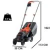 Tondeuse à Gazon électrique Black & Decker BEMW351-QS - Lame 32 Cm Puissance Max 1000 Watts
