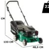 Tondeuse à Gazon Manuelle GreenBay GB-LM 42 P - 3 En 1 - Moteur Thermique Y145V OHV Da 145cm3 -Outils De Jardin tondeuse gazon manuelle greenbay gb lm 42 p 3 en 1 moteur thermique y145v ohv da 145cm3 tondeuse gazon greenbay gb lm 42 p 29628 1 1622728002 IMG 60b8dd42917ce