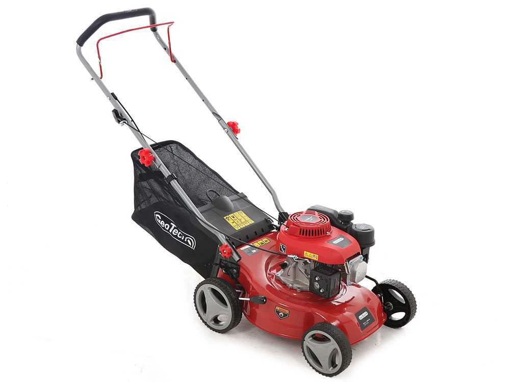 Tondeuse à Gazon Thermique GeoTech S41-130 B - à Poussée Manuelle 2en1 Ramassage + éjection Postérieure 4 Tondeuse à Gazon Thermique GeoTech S41-130 B - à Poussée Manuelle 2en1 Ramassage + éjection Postérieure – Image 2