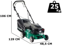 Tondeuse à Gazon Tractée GreenBay GB-LM 42 S - 3 En 1 - Moteur Thermique Y145V OHV De 145cc