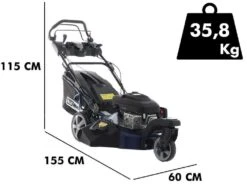 Tondeuse Thermique Autotractée BullMach CERBERO 53 MY22 - Plateau De Coupe De 53 Cm - 4 En 1