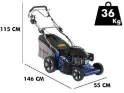 Tondeuse Thermique Tractée Ma.ri.na Systems YLM 354S VV - Coupe 52cm - Moteur Yamaha MA190 - 4 En 1