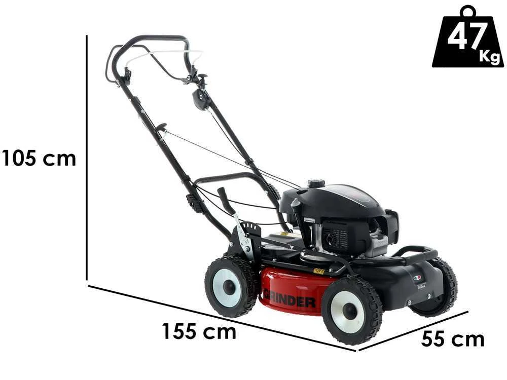 Tondeuse Thermique Tractée GRINDER 52 VH - Avec Moteur Honda GCVx 200 - Coupe 52cm - Double Lame Mulching 3 Tondeuse Thermique Tractée GRINDER 52 VH - Avec Moteur Honda GCVx 200 - Coupe 52cm - Double Lame Mulching