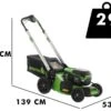 Tondeuse Tractée à Batterie Greenworks GD60LM46SP - 60V/4Ah - 4en1 -Outils De Jardin tondeuse tracte batterie greenworks gd60lm46sp 60v 4ah 4en1 tondeuse batterie greenworks gd60lm46sp 29164 1 1628664629 IMG 61137335390bb
