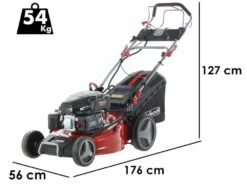 Tondeuse Tractée GeoTech PRO S53-225 BMSGW ES - 4 Fonctions De Coupe - Démarrage électrique