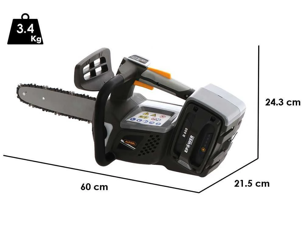 Tronçonneuse à Batterie ALPINA APR48 Li - Batterie De 48V Et 4Ah 3 Tronçonneuse à Batterie ALPINA APR48 Li - Batterie De 48V Et 4Ah