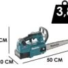 Tronçonneuse à Batterie Makita UC006GZ 40V- Barre Carving De 25 Cm - SANS BATTERIE NI CHARGEUR -Outils De Jardin trononneuse batterie makita uc006gz 40v barre carving de 25 cm sans batterie ni chargeur trononneuse batterie makita uc006gz 40244 12 1677595302 IMG 63fe12a676556