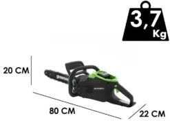 Tronçonneuse Greenworks GD48CS36 48V - Barre 36 Cm - SANS BATTERIE NI CHARGEUR