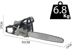 Tronçonneuse Thermique Alpina ACS 50 Moteur 2 Temps 49.3 Cm3 Puissance 3 HP - Guide 50 Cm